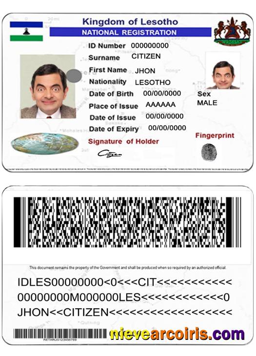 Lesotho national registration